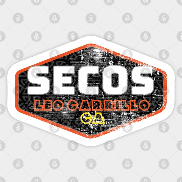 SECOS Leo Carrillo: California Surf Breaks Sticker by Kytchensync